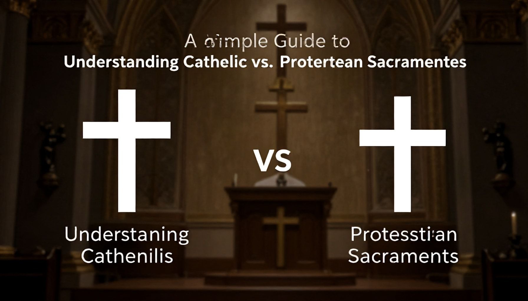 A Simple Guide to Understanding Catholic vs. Protestant Sacraments*