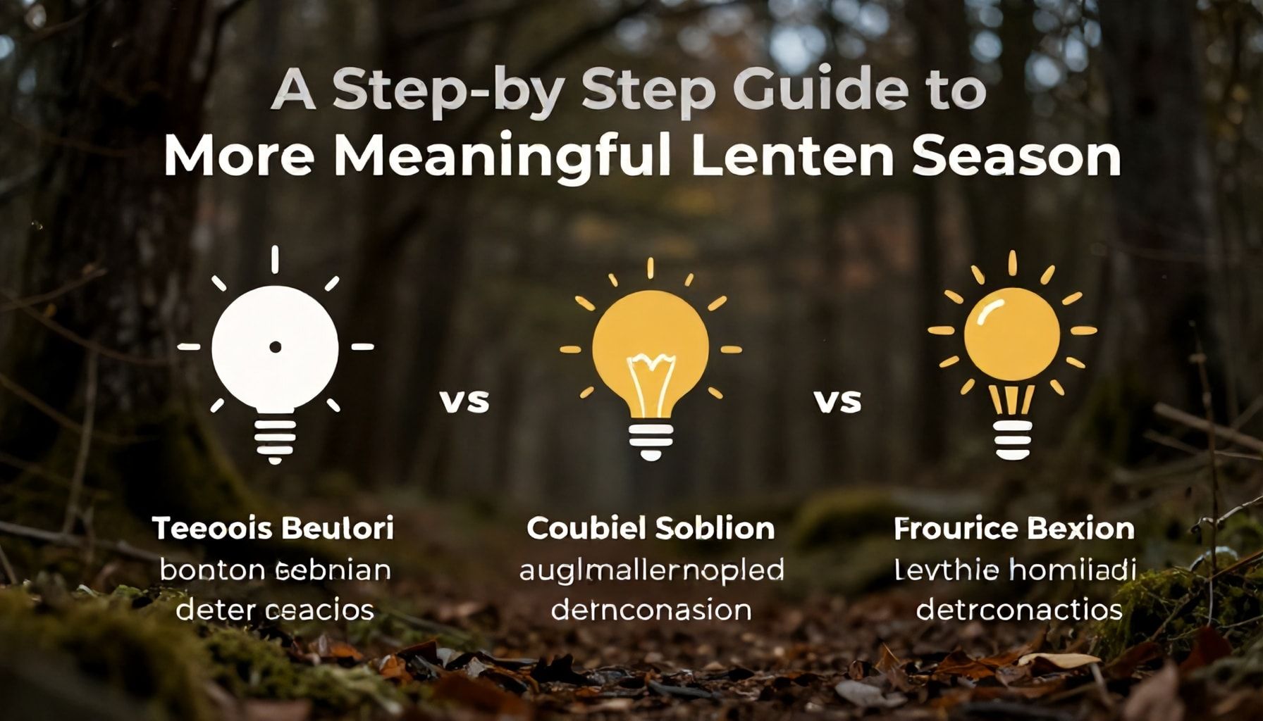 A Step-by-Step Guide to a More Meaningful Lenten Season*