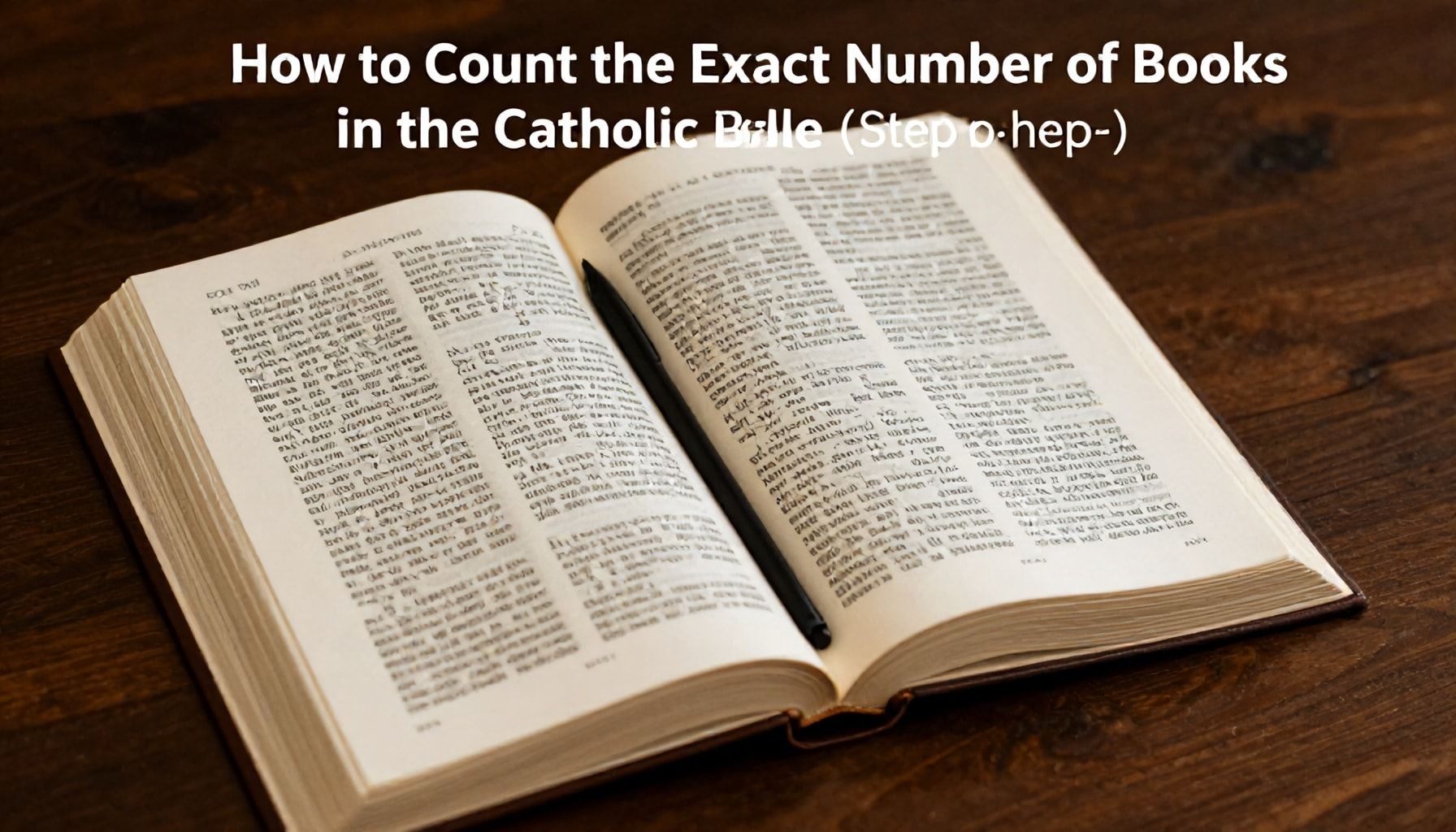 How to Count the Exact Number of Books in the Catholic Bible (Step-by-Step)"*