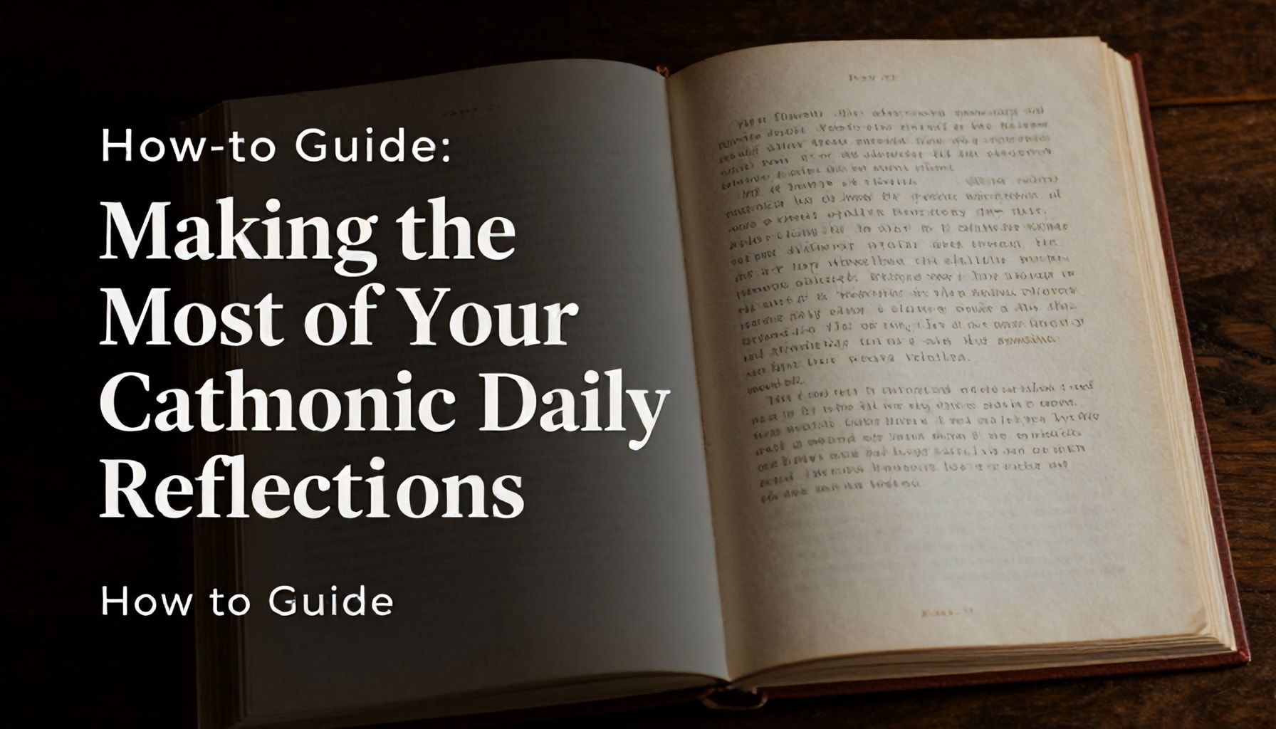 How-to Guide: Making the Most of Your Catholic Daily Reflections*