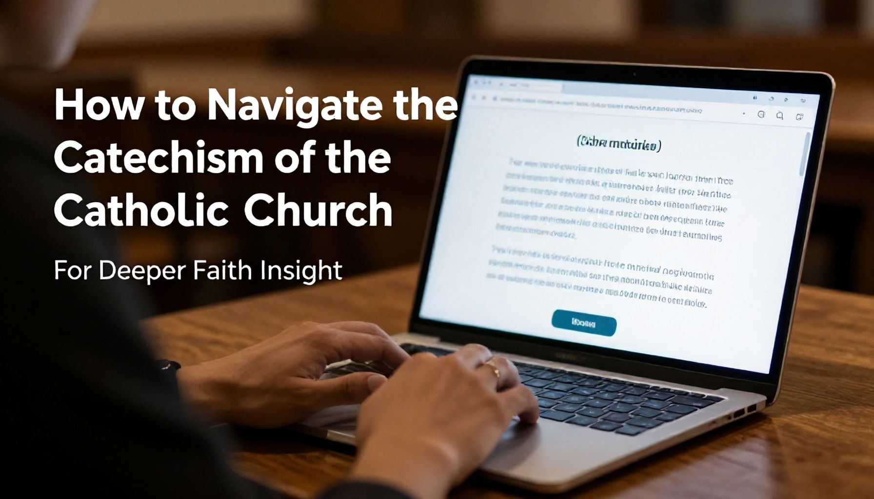 How to Navigate the Catechism of the Catholic Church Online for Deeper Faith Insight*