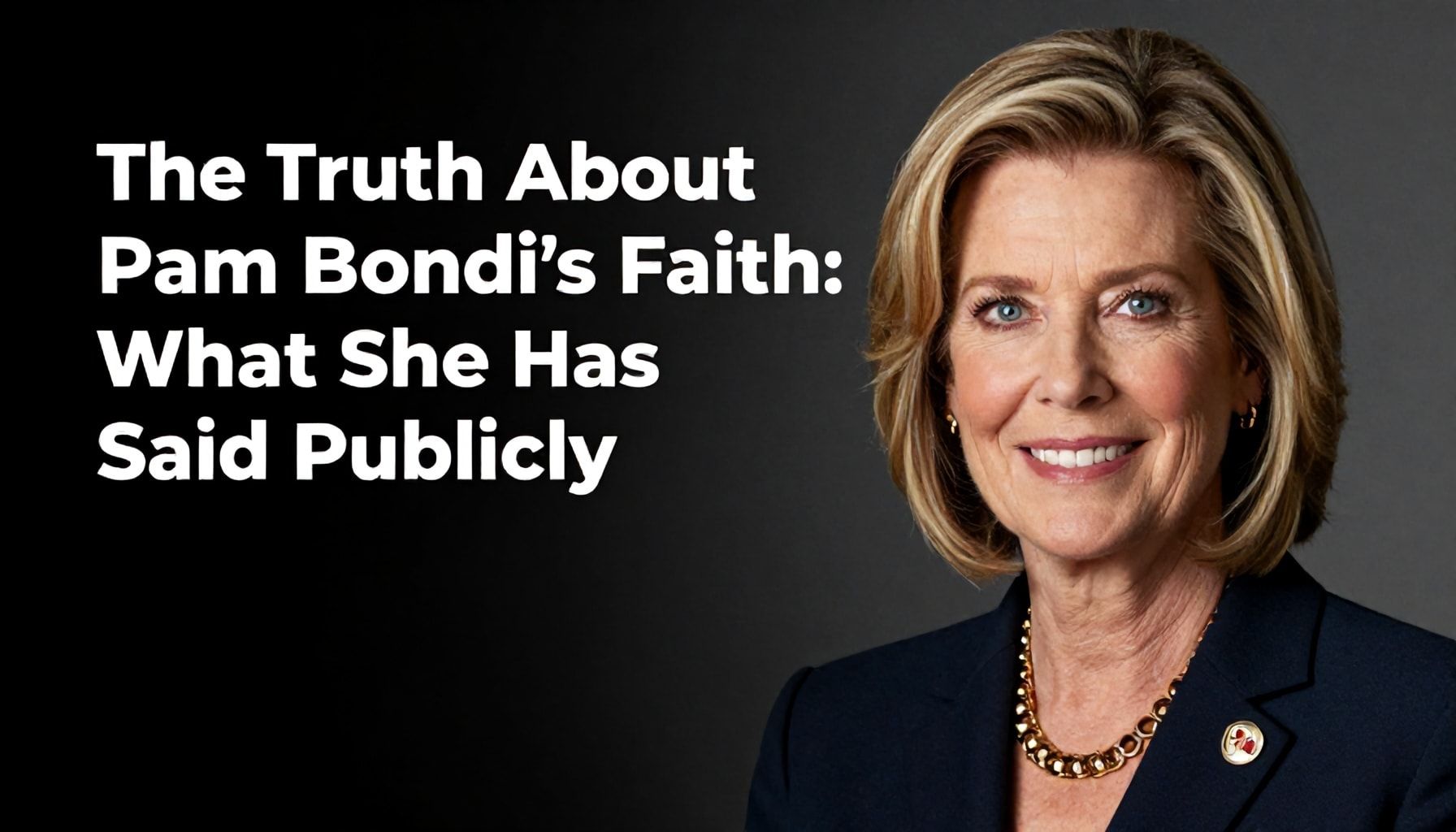The Truth About Pam Bondi’s Faith: What She Has Said Publicly*