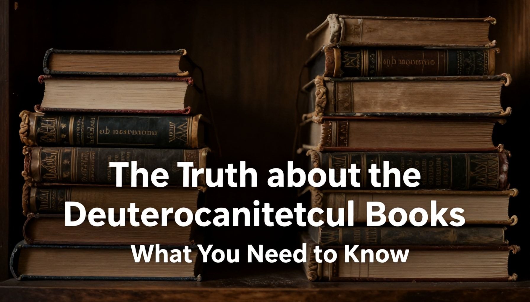The Truth About the Deuterocanonical Books: What You Need to Know*