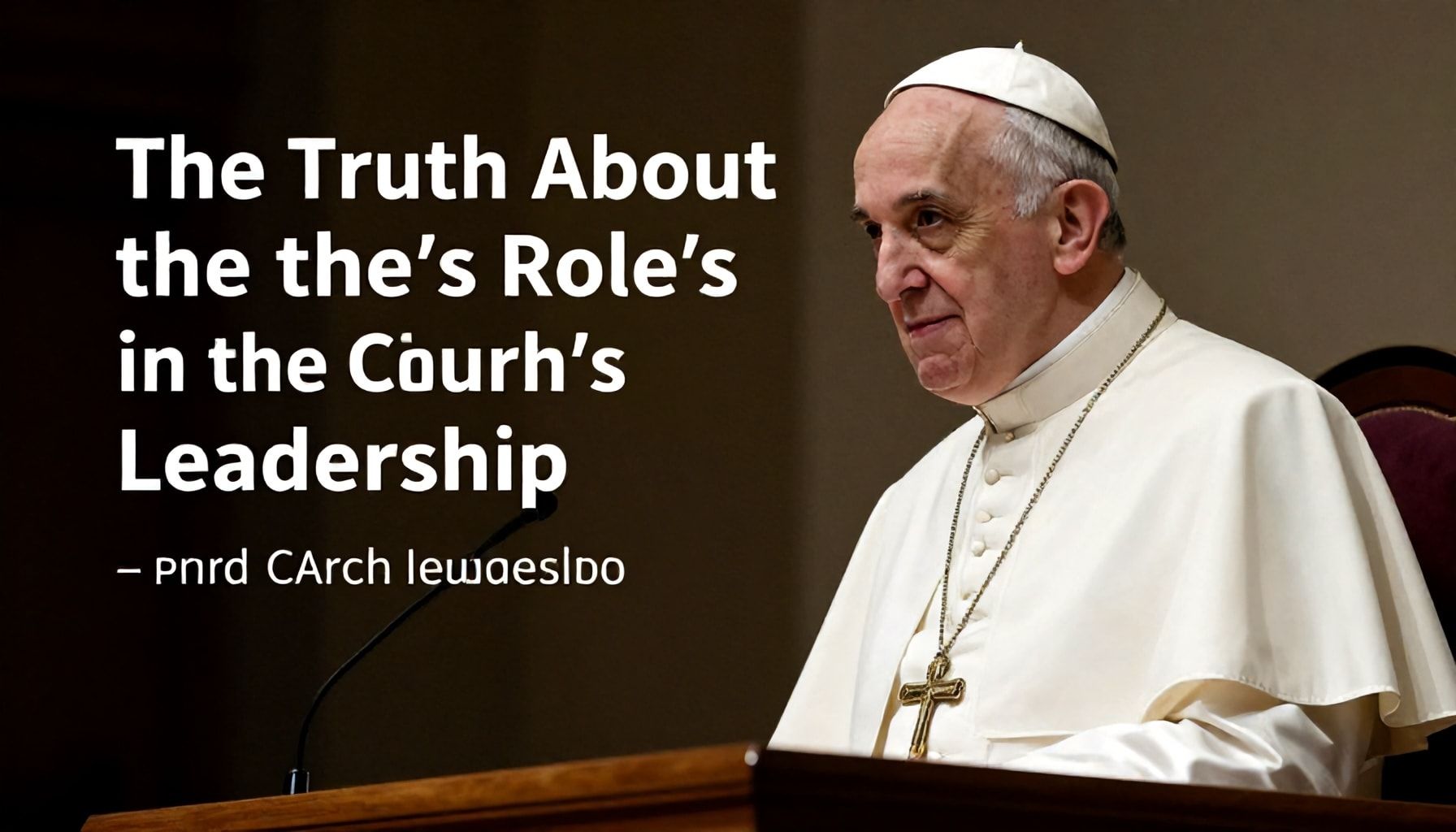 The Truth About the Pope’s Role in the Church’s Leadership*