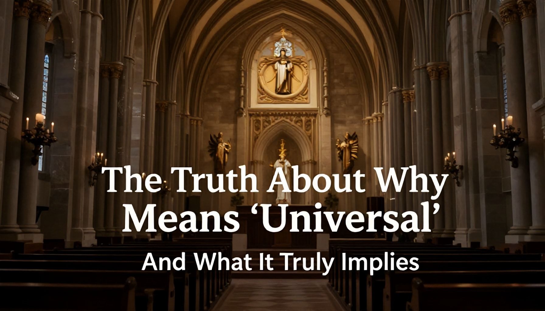 The Truth About Why 'Catholic' Means 'Universal'—And What It Truly Implies*