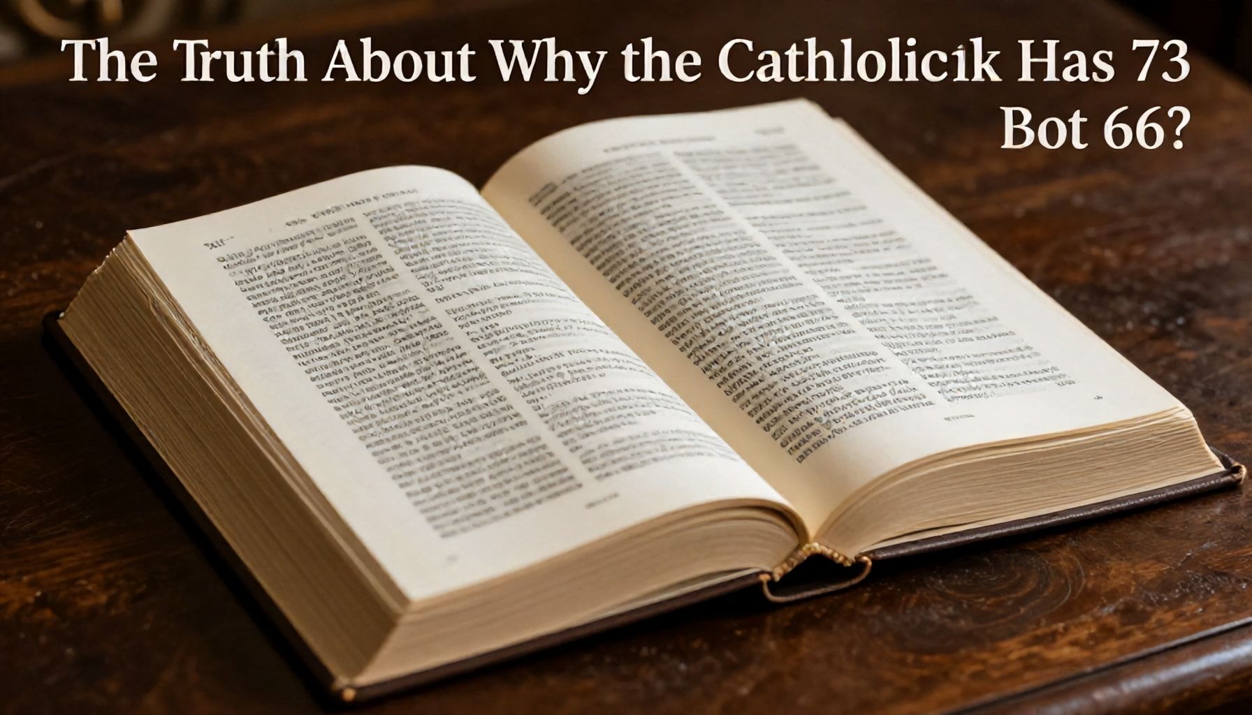 The Truth About Why the Catholic Bible Has 73 Books (Not 66)"*