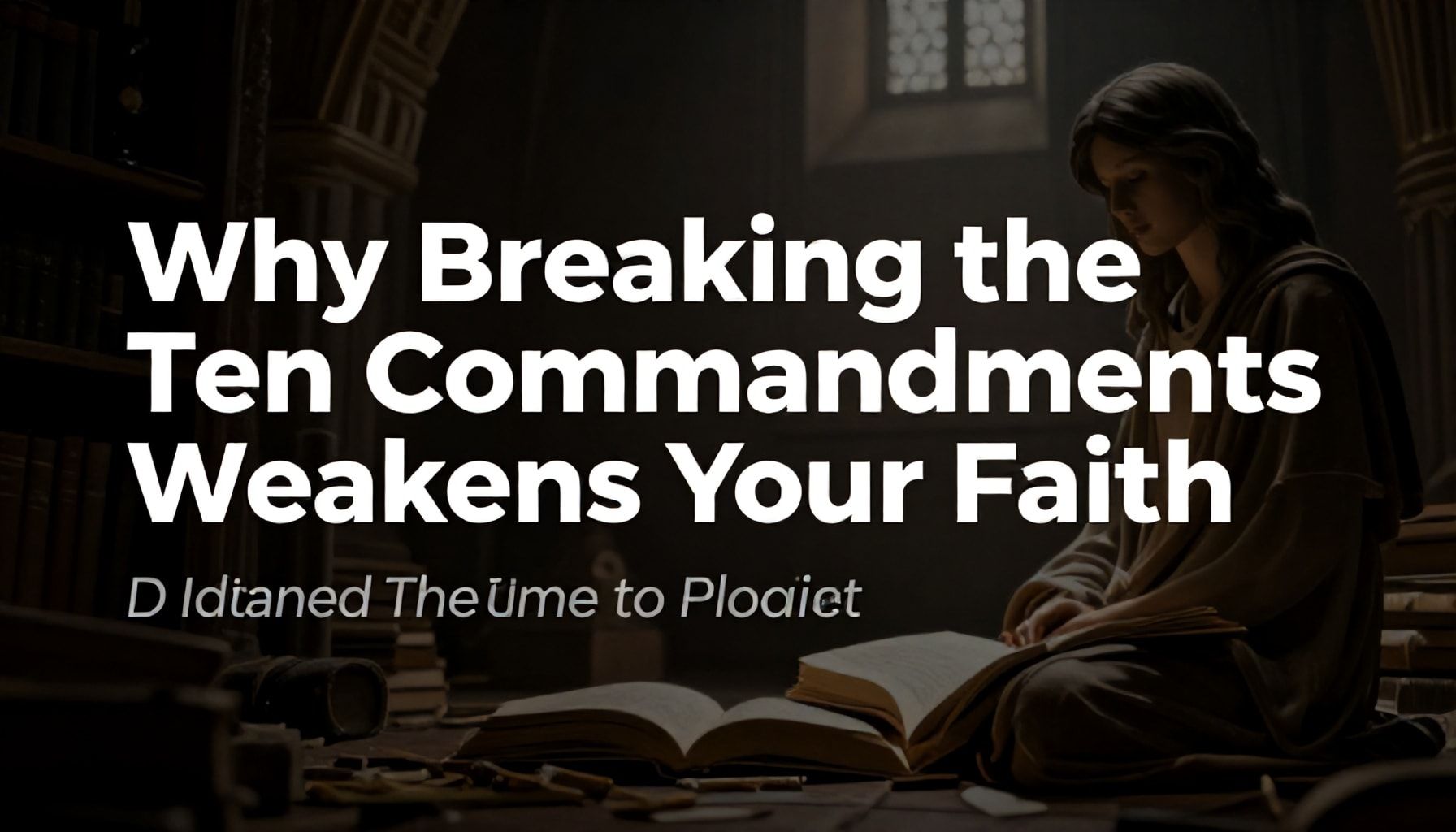 Why Breaking the Ten Commandments Weakens Your Faith*