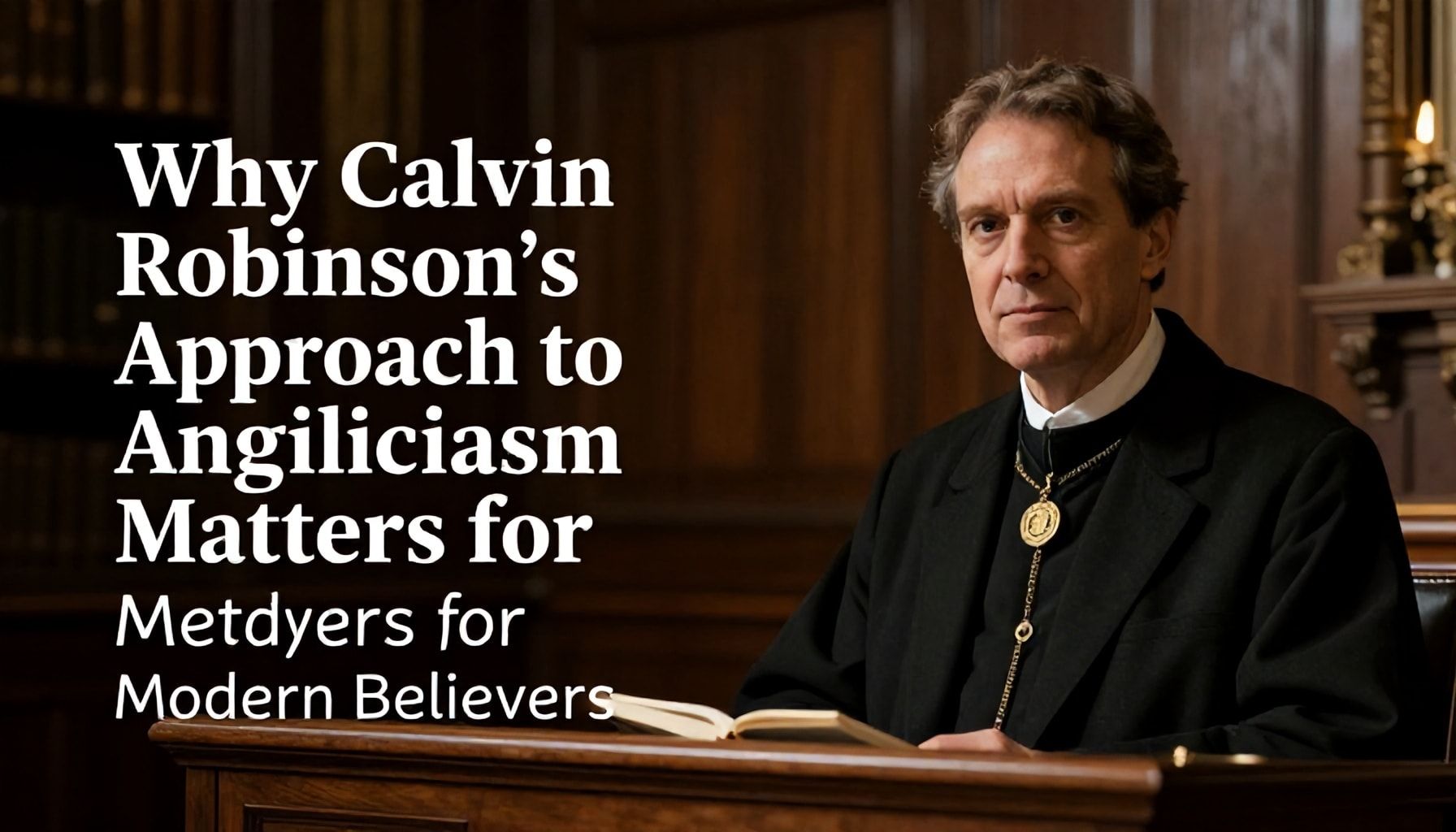 Why Calvin Robinson’s Approach to Anglicanism Matters for Modern Believers*
