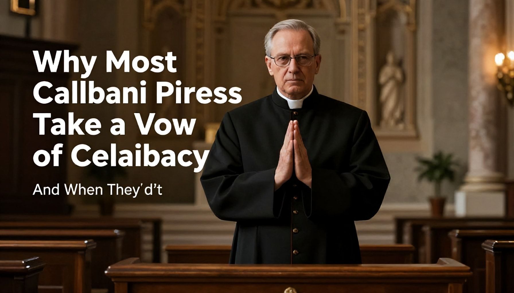 Why Most Catholic Priests Take a Vow of Celibacy (And When They Don’t)*
