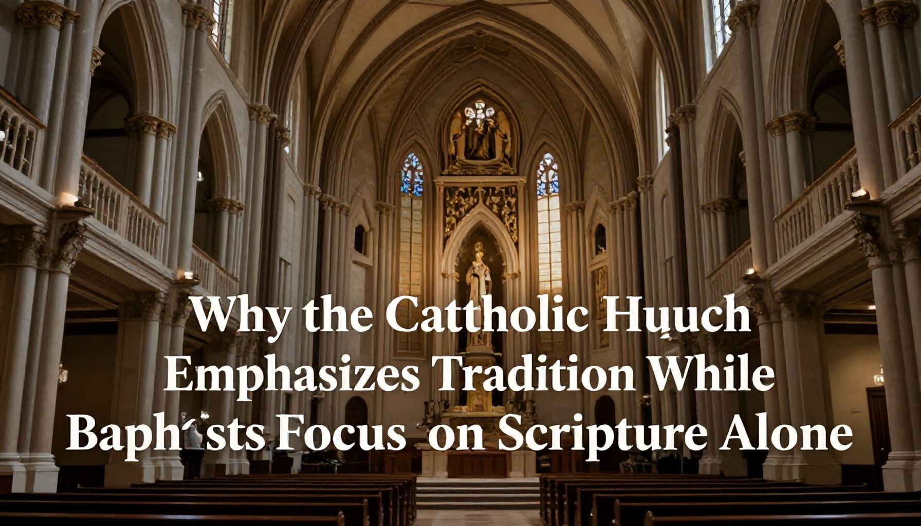 Why the Catholic Church Emphasizes Tradition While Baptists Focus on Scripture Alone*