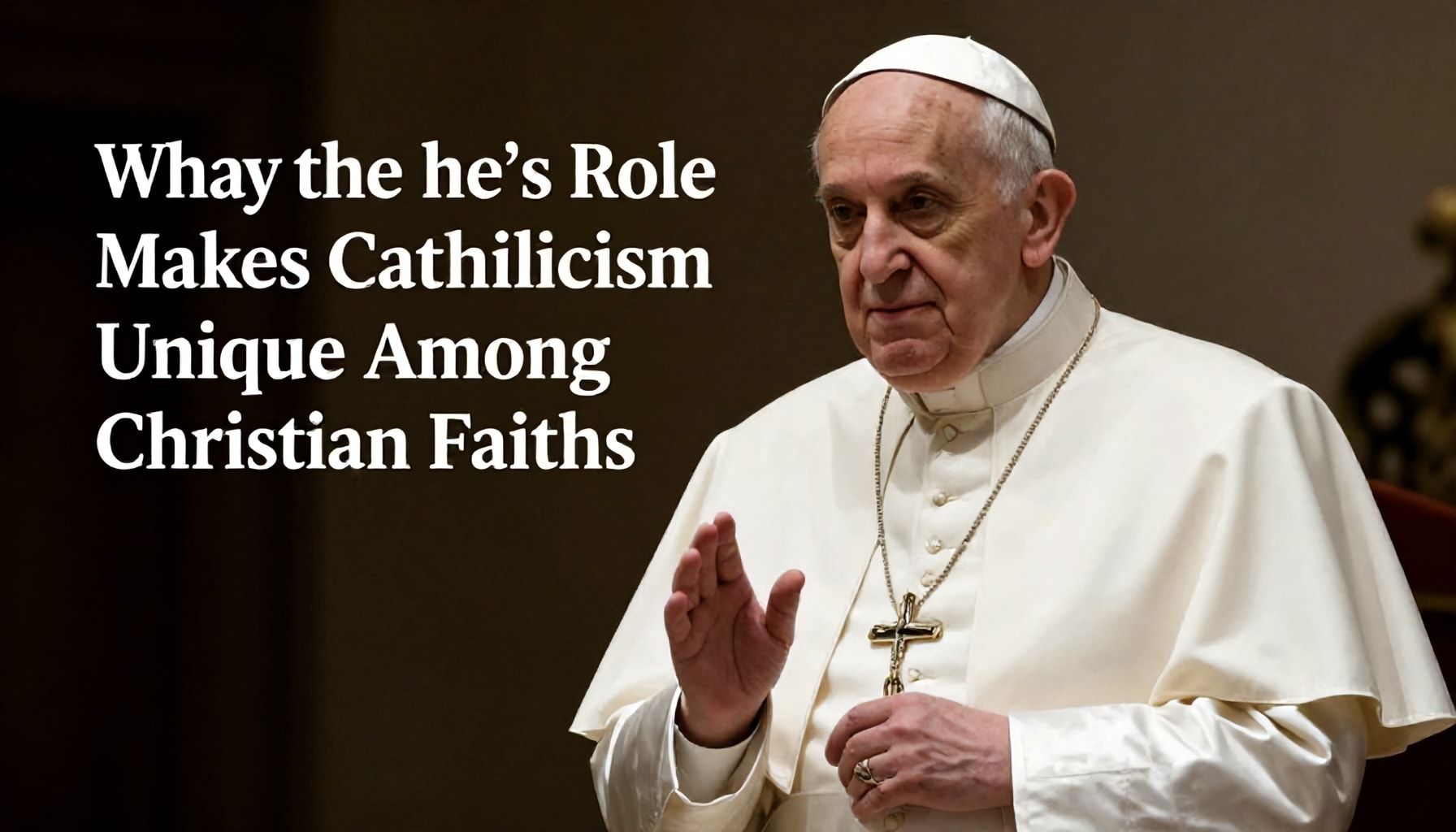 Why the Pope’s Role Makes Catholicism Unique Among Christian Faiths*