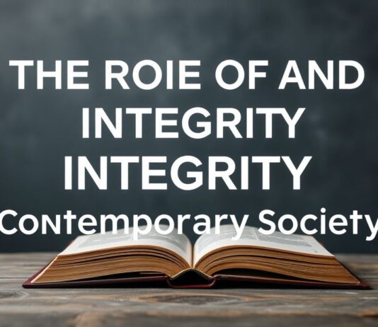 The Role of Faith and Integrity in Modern Society The Role of Faith and Integrity in Contemporary Society