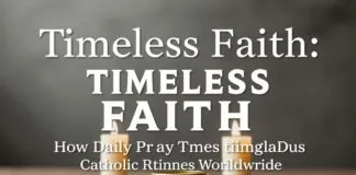 Timeless Faith: How Daily Prayer Times Unite Catholics Worldwide Timeless Faith: How Daily Prayer Times Bring Catholics Together Worldwide