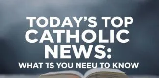 Today’s Top Catholic News: What You Need to Know Today's Top Catholic News: What You Need to Know