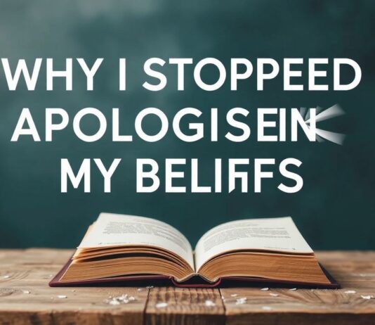 Why I Stopped Apologizing for My Faith Why I Stopped Apologizing for My Beliefs